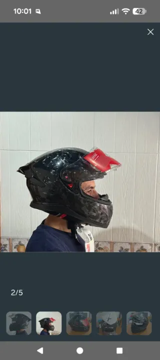 Casco Axor Apex Forged Carbon Negro