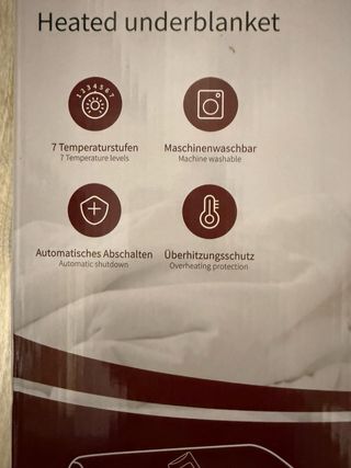 Manta Eléctrica calienta camas REDKEY 150x80cm