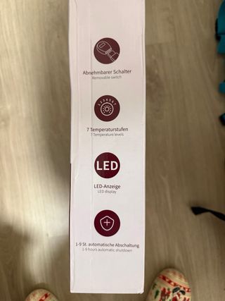 Manta Eléctrica calienta camas REDKEY 150x80cm