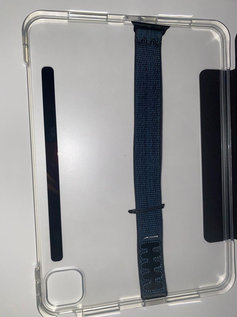 Correa Nike Sport Loop Negra/Azul 46mm