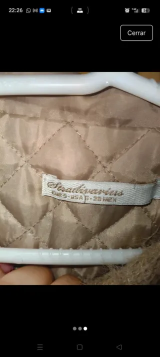 Chaqueta entretiempo beige