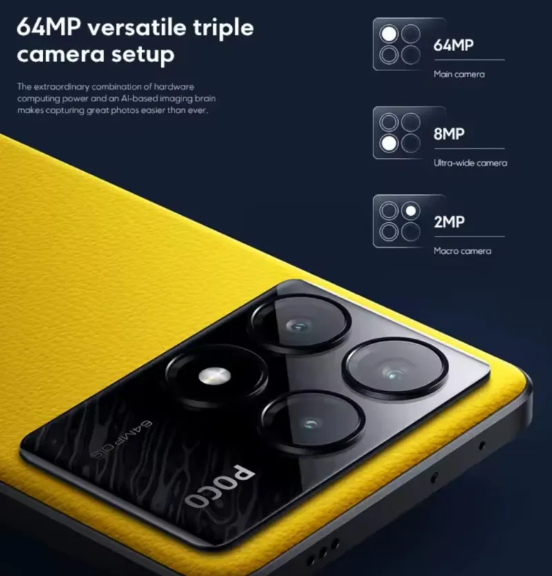 POCO X6 PRO Negro con 256GB y 8 RAM + funda