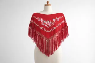 Mantoncillo Flamenco Bordado Mujer