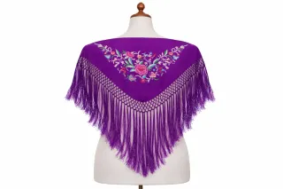 Mantoncillo Flamenco Bordado Mujer