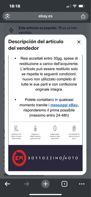 Faro LED Vespa PX/PK 50/125 Nuevo
