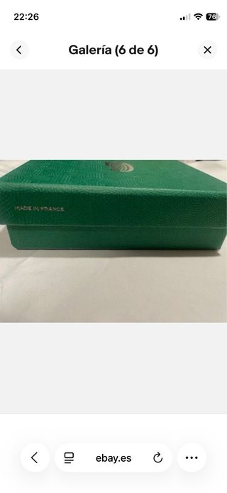 Billetera Goyard Azul y Blanco