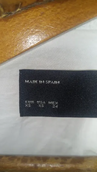 Chaqueta Zara Blanca Texturizada