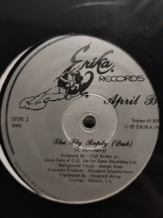 Vinilo Rap April B - The Fly Reply 12" 1985