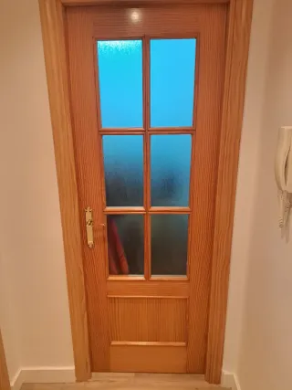 Conjunto 7 puertas madera interior.