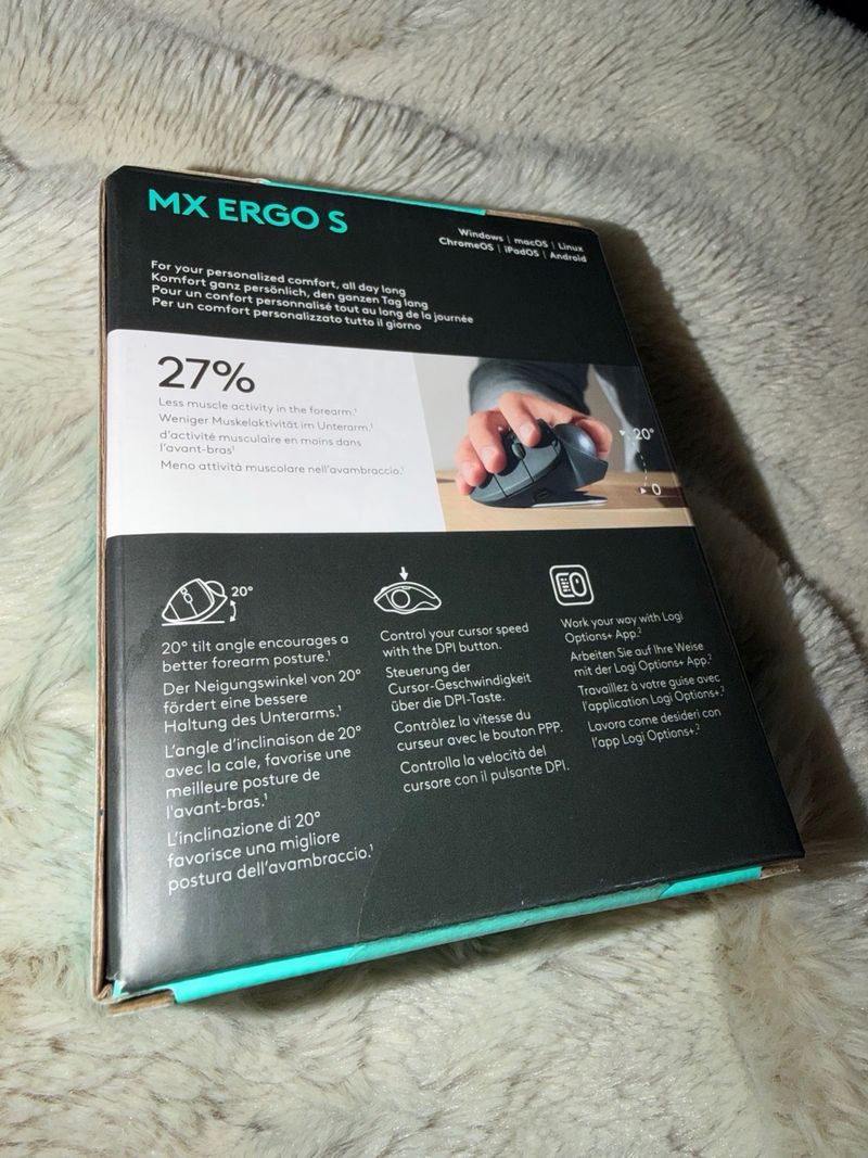 Logitech MX Ergo S Trackball Inalámbrico afbeelding 2