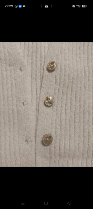 Camiseta de punto blanca talla M