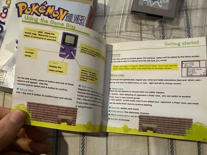 Juego Pokémon Silver para Game Boy Color completo USA afbeelding 3