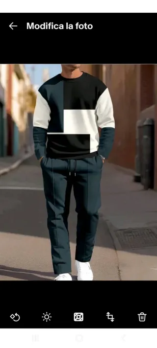 Completo uomo: pantaloni e maglione