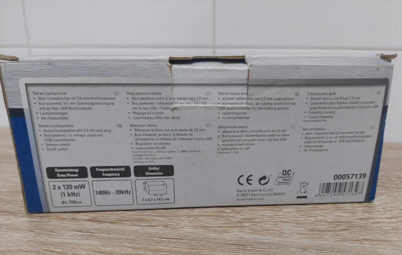 Altavoces Hama E80 USB afbeelding 3