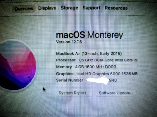 MacBook Air 13" 2015 color plata