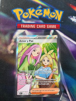Carta Pokémon TCG Amor y Paz Entrenador