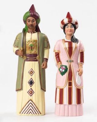 Figuras Mustafa y Elisenda Goma