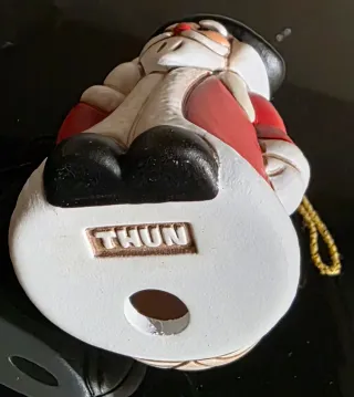 Babbo Natale Thun in Ceramica Paracadutista.