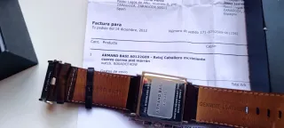 Reloj Armand Basi Cuadrado Marrón y Plateado
