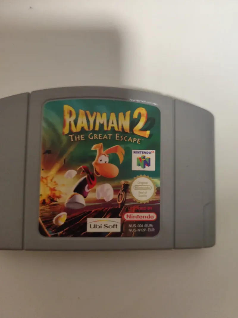 Juegos N64 Mario Kart y Rayman 2 + Controller Pak afbeelding 4