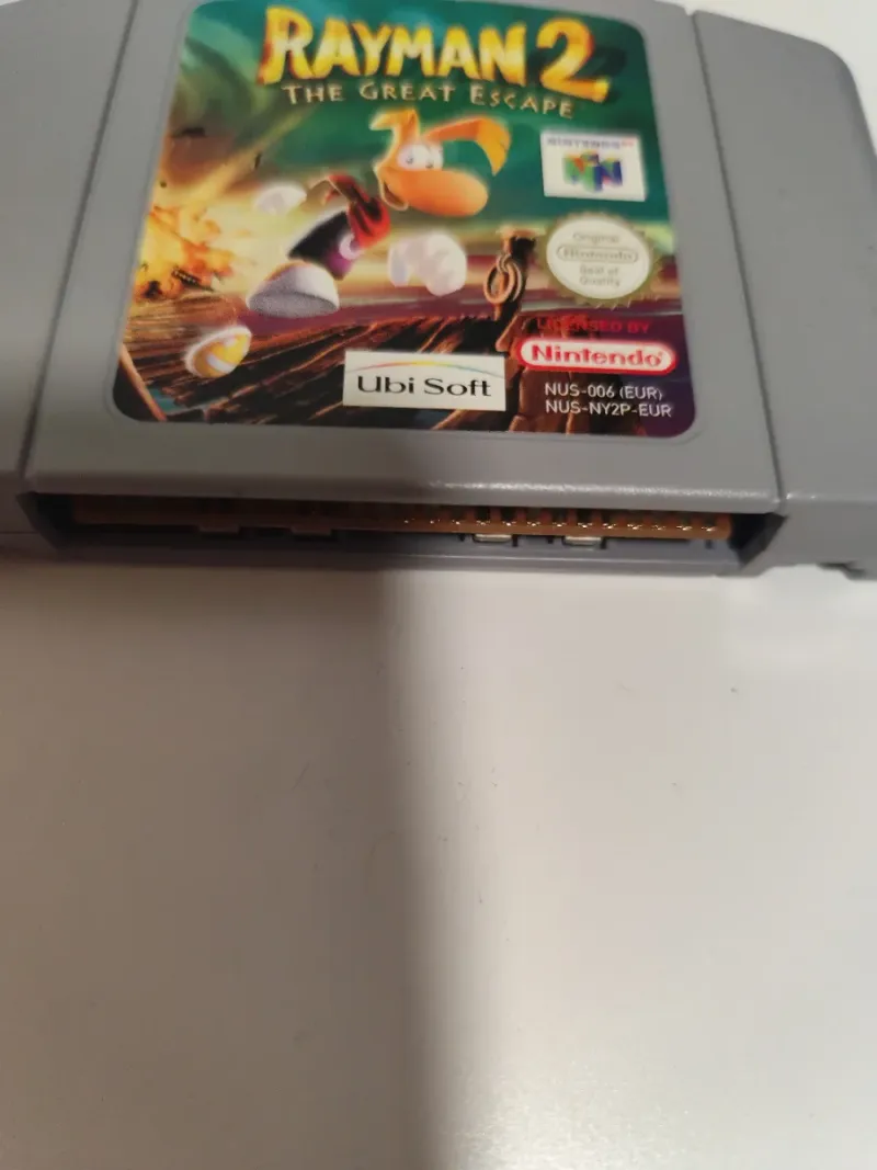 Juegos N64 Mario Kart y Rayman 2 + Controller Pak afbeelding 9