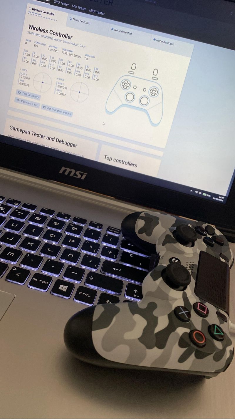 Mando PS4 V1 Urban Camo Original afbeelding 8