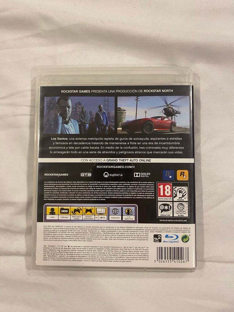Caja Grand Theft Auto V PS3 afbeelding 2