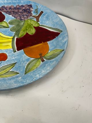 Piatto in ceramica Nino Parrucca frutta