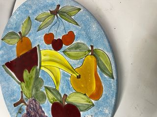 Piatto in ceramica Nino Parrucca frutta