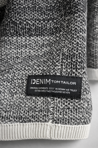 Jersey Tom Tailor Rayas Gris y Blanco