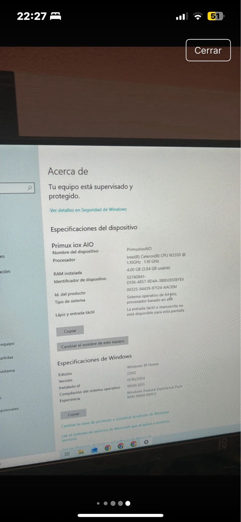Ordenador de Mesa Primux, Teclado, Ratón 4GB RAM afbeelding 7