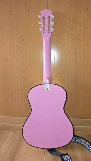 Guitarra rosa infantil