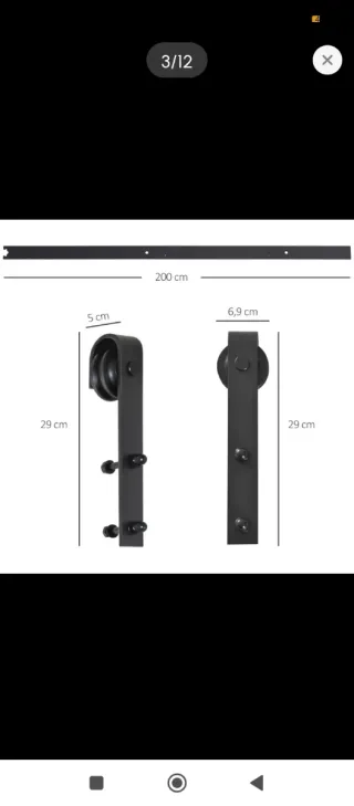 Herrajes para puerta corredera