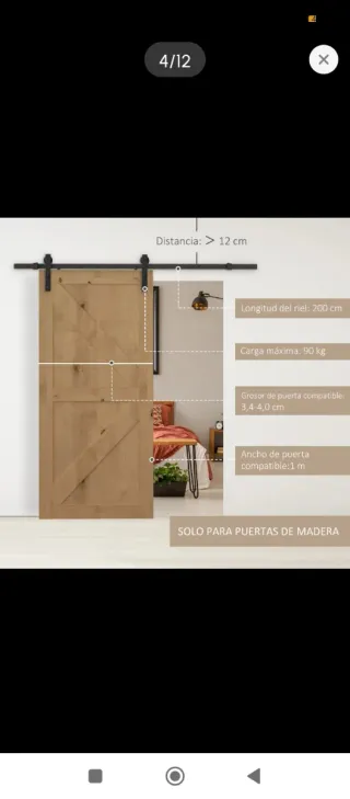 Herrajes para puerta corredera