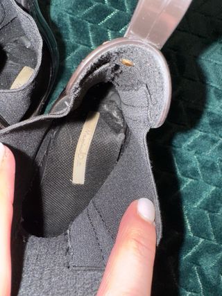 Botines Tacón Plataforma Negros