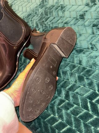 Botines Tacón Plataforma Negros