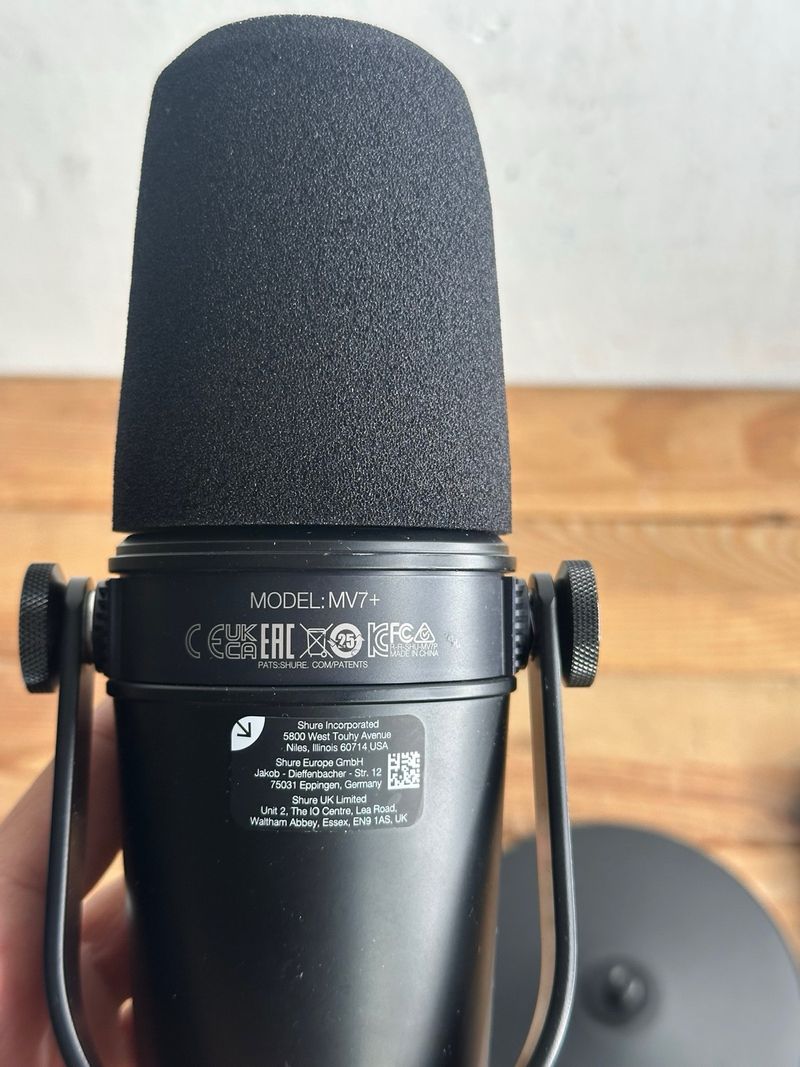 Micrófono Shure MV7+ Podcast Negro afbeelding 5