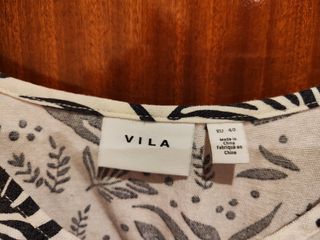 Vestido Vila Clothes Estampado Flores