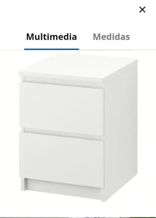 Comodini IKEA MALM Bianchi