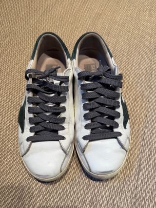 Golden Goose Sneakers Blancas y Verdes