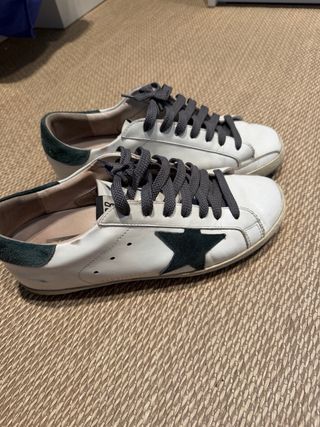 Golden Goose Sneakers Blancas y Verdes