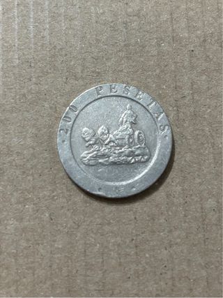 Moneda 200 pesetas 1990 Juan Carlos I