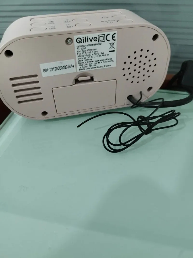 Radio despertador Qilive rosa afbeelding 3