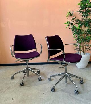 Silla Stua Gas Morado/Cromado