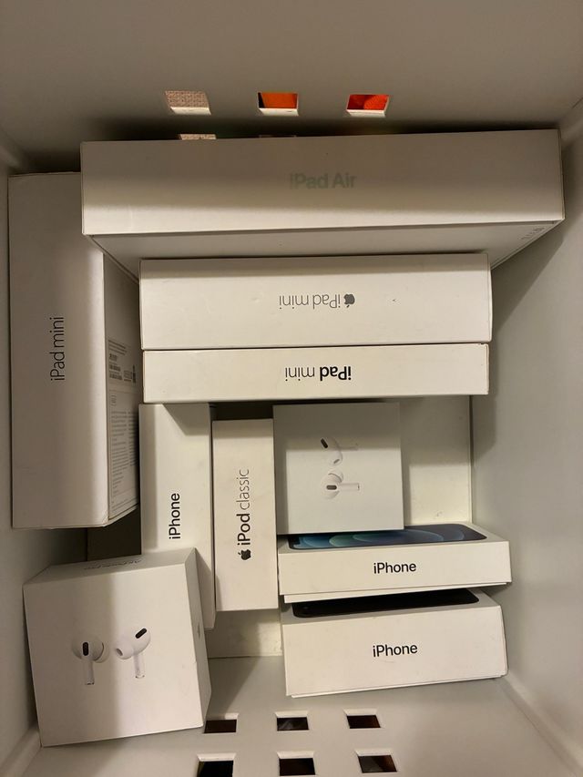 Cajas Apple iPhone, iPad, iPod