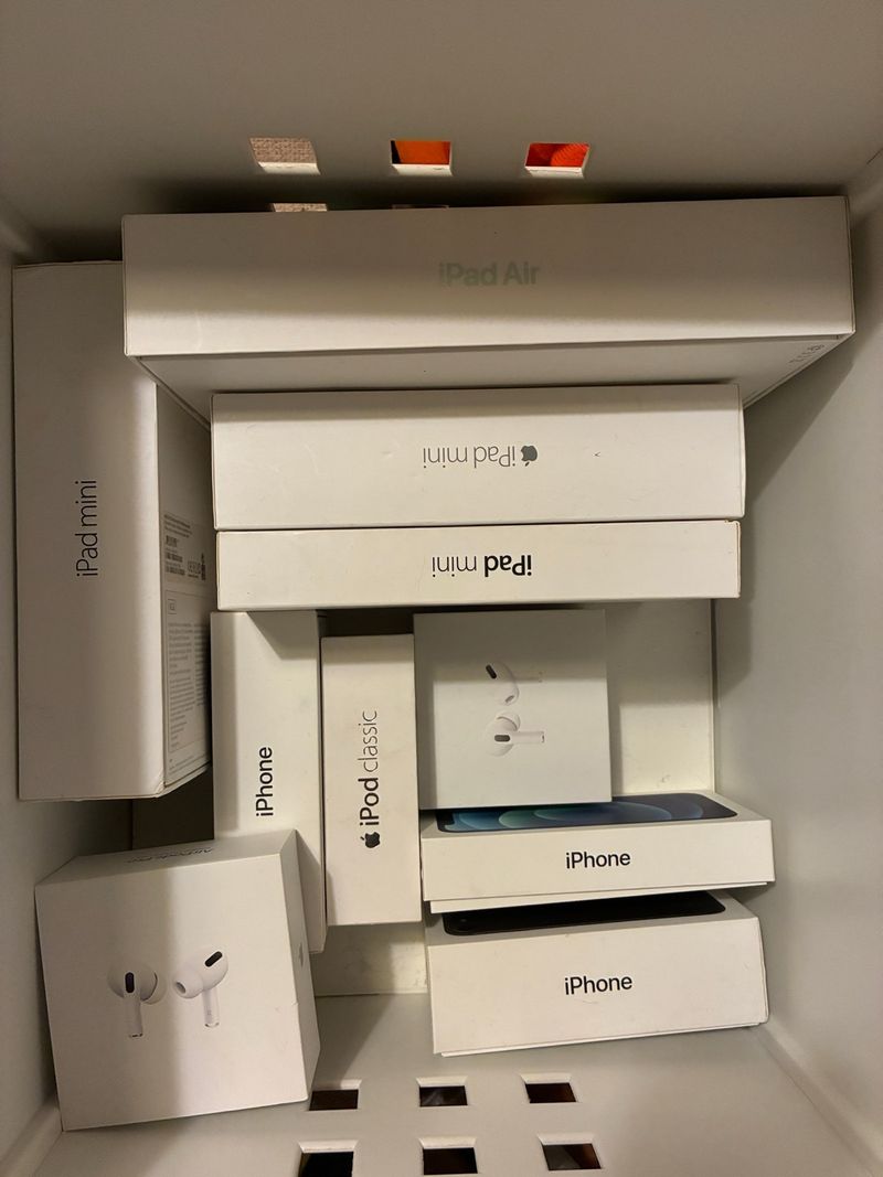 Cajas Apple iPhone, iPad, iPod