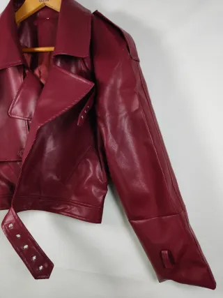 Chaqueta biker polipiel S nueva
