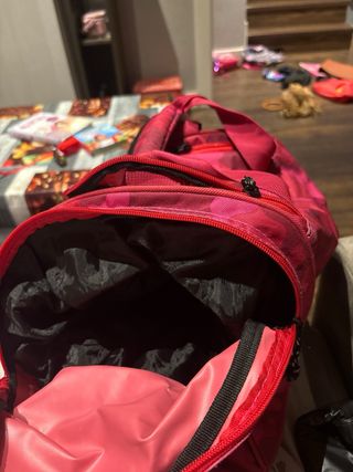 Mochila Camuflaje Rosa y Rojo