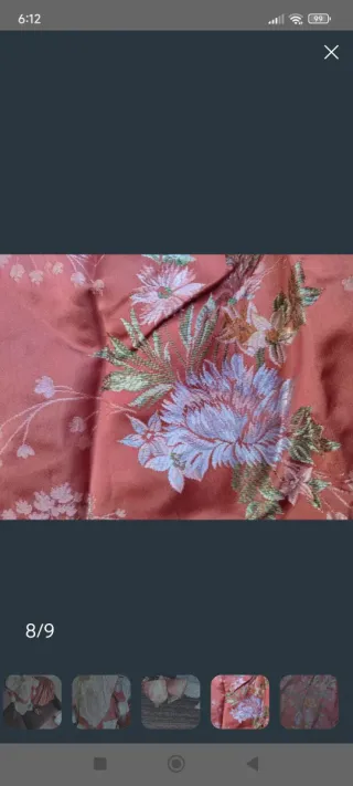 Traje de Fallera coral y Dorado