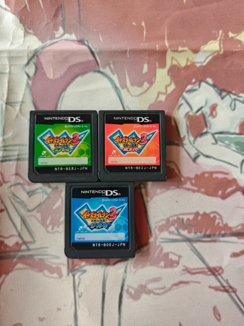 Pack 3 juegos Inazuma Eleven 3 DS